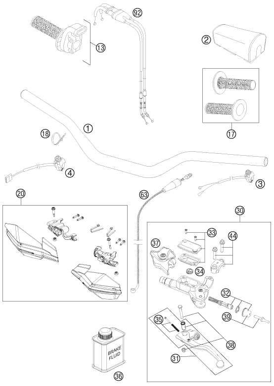 GUIDON ARMATURES POUR 350 SX-F CAIROLI REPLICA 11 (EU)