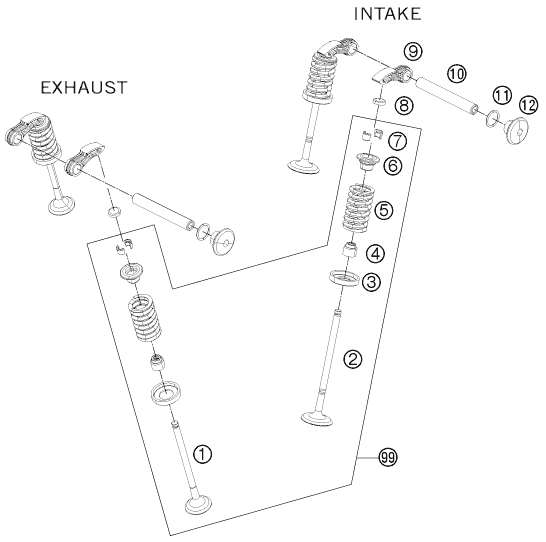 MECANISME DE COMMANDE POUR 125 DUKE 2011 (EU)