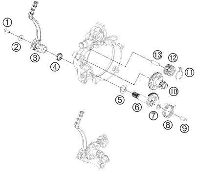 DEMARREUR KICK POUR 50 SX 2017 (EU)