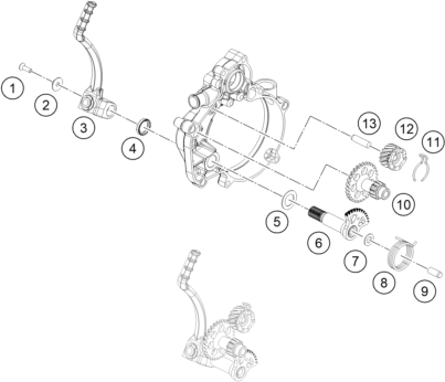 DEMARREUR KICK POUR 50 SX 2012 EU