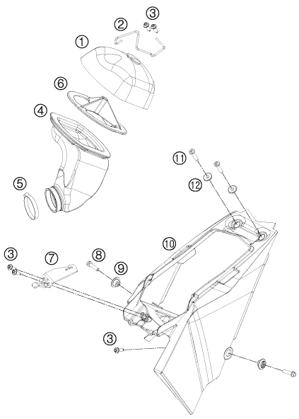 FILTRE A AIR POUR 65 SX 2015 (EU)