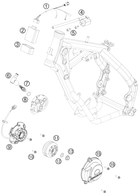 SYSTEME DE ALLUMAGE POUR 65 SX 2015 (EU)