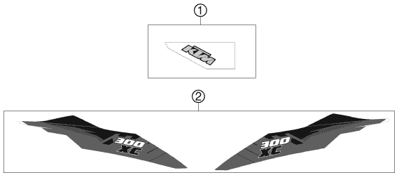 KIT DECO POUR 300 XC 2012 (EU/US)