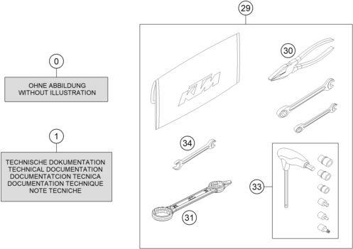 PIECES JOINTES POUR 350 EXC F 2019 EU
