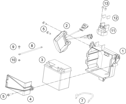 BATTERIE POUR FREERIDE 350 2012 (EU)