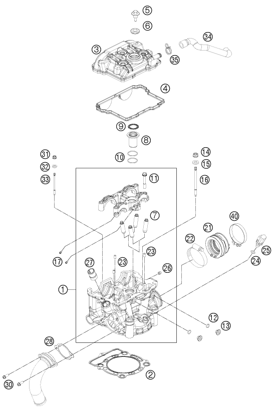 CULASSE POUR FREERIDE 350 2012 (EU)