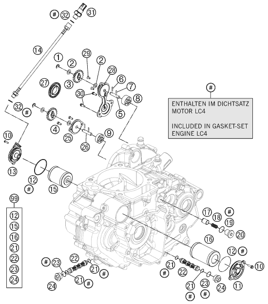 SYSTEME DE LUBRIFICATION POUR 690 DUKE BLACK 2012 AUGB