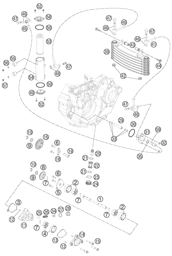 SYSTEME DE LUBRIFICATION POUR 450 RALLY FACTORY REPLICA 2013 EU