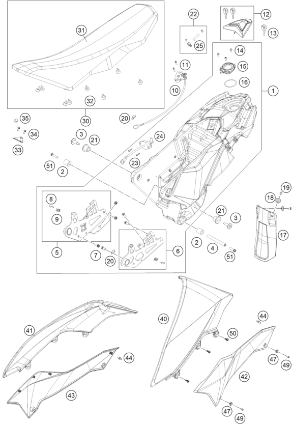 RESERVOIR SELLE POUR 690 SMC R 2012 (AU/GB)