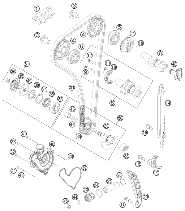 COMMANDE DE DISTRIBUTION POUR FREERIDE 350 2015 (EU)