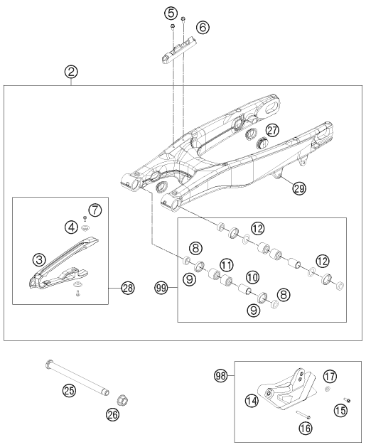 BRAS OSCILLANT POUR 450 SX F 2013 EU