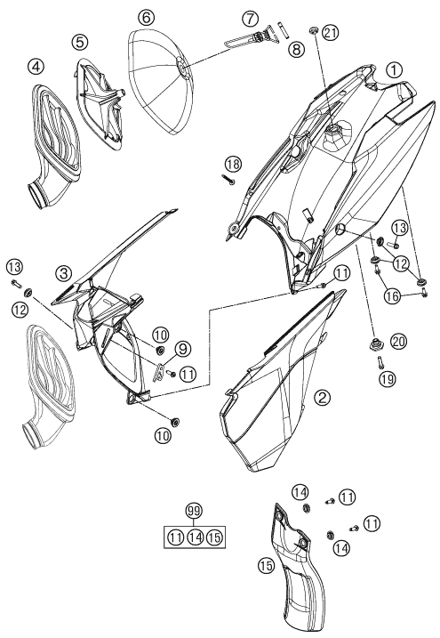FILTRE A AIR POUR 85 SX 1714 2013 EU
