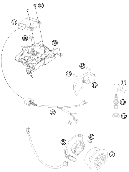 SYSTEME DE ALLUMAGE POUR 250 SX 2015 EU