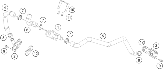 SYSTEME DAIR SECONDAIRE POUR 1290 SUPER DUKE GT ORANGE 2023 (EU)