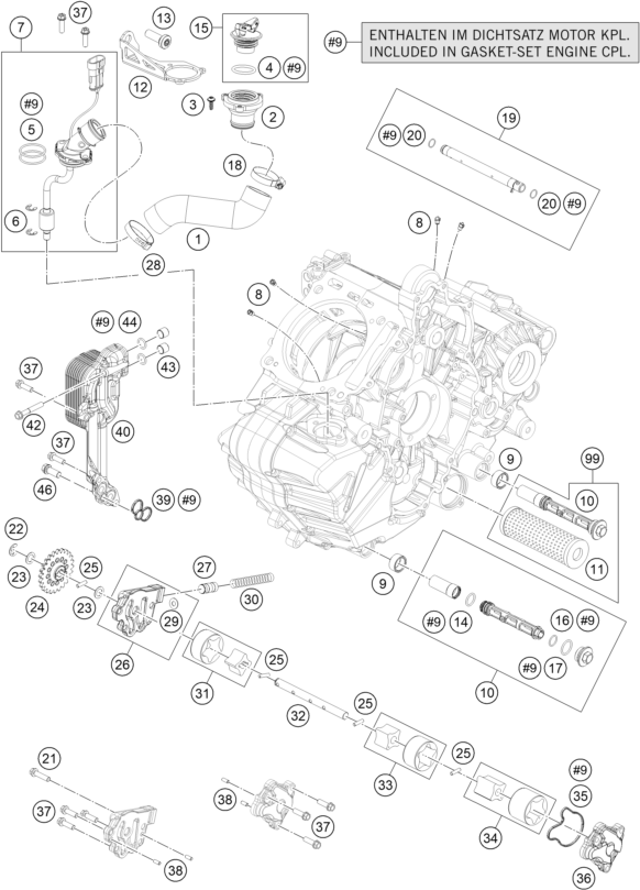 SYSTEME DE LUBRIFICATION POUR 1190 ADV. ABS GREY WES. 2013 (EU)