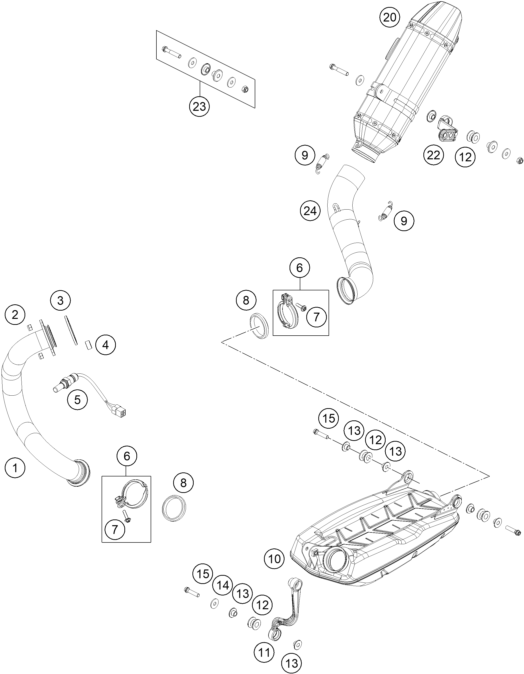 SYSTEME DECHAPPEMENT POUR 690 DUKE R 2017 EU