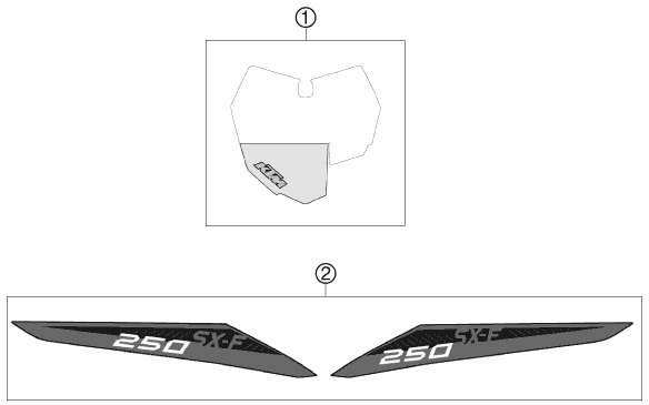 KIT DECO POUR 250 SX F 2013 EU