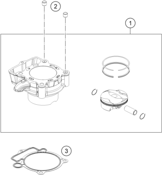 CYLINDRE POUR 250 EXC-F 2017 (EU)