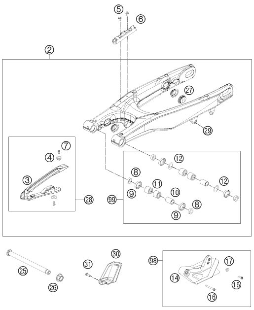 BRAS OSCILLANT POUR 450 SMR 2013 (EU)