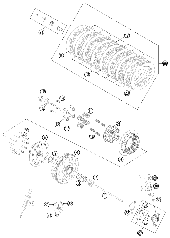 EMBRAYAGE POUR 450 SMR 2013 (EU)