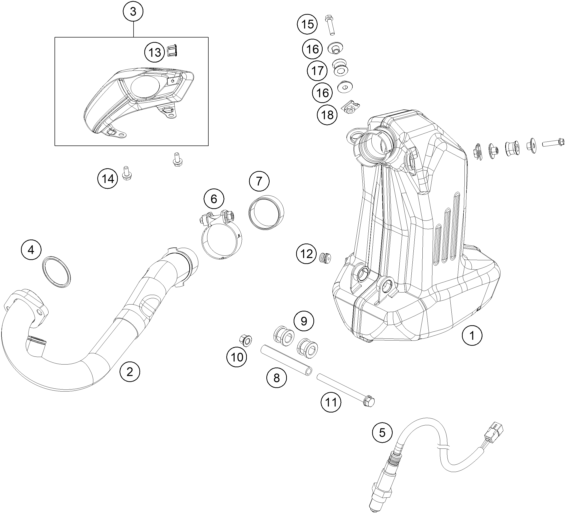 SYSTEME DECHAPPEMENT POUR 250 DUKE BL. ABS B.D. 15 (EU)