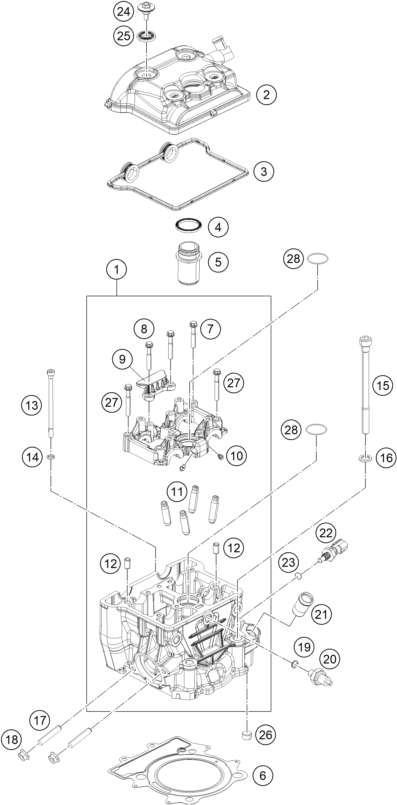 CULASSE POUR RC 390 WHITE BD 2020 EU