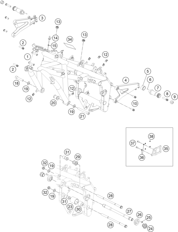 CADRE POUR RC 250 R 2013 (EU)