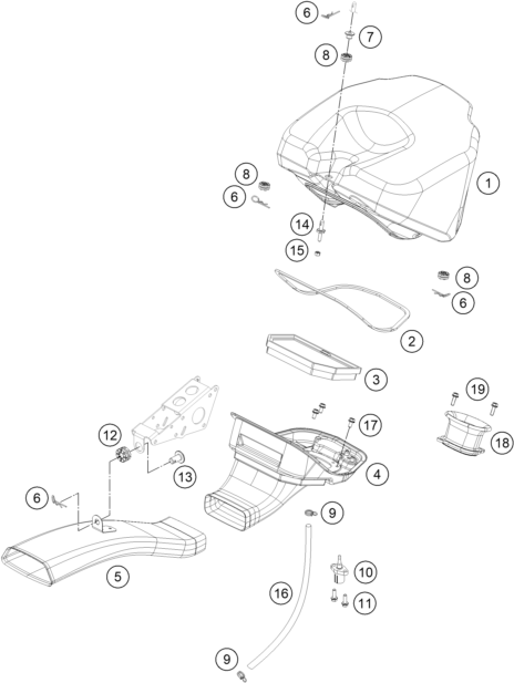 FILTRE A AIR POUR RC 250 R 2013 EU