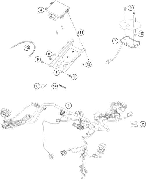 FAISCEAU DE CABLES POUR RC 250 R 2013 EU