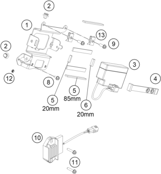 BATTERIE POUR RC 250 R 2013 EU