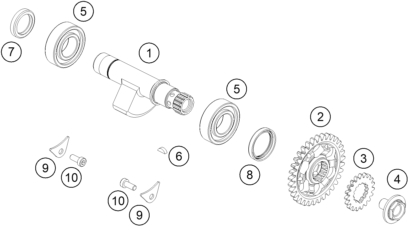 ARBRE DEQUILIBRAGE POUR RC 250 R 2013 EU