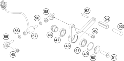 MECANISME DE SELECTION POUR RC 250 R 2013 EU