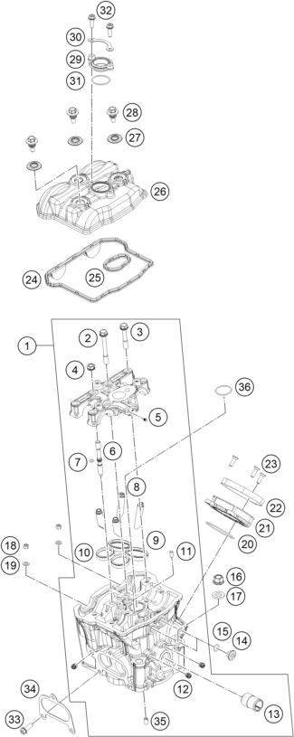 CULASSE POUR RC 250 R 2014 (EU)