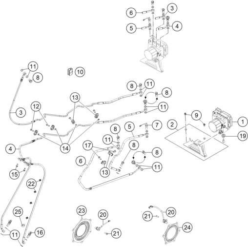 SYSTEME ANTIBLOCAGE POUR 1190 ADV. ABS GREY WES. 2014 (EU)