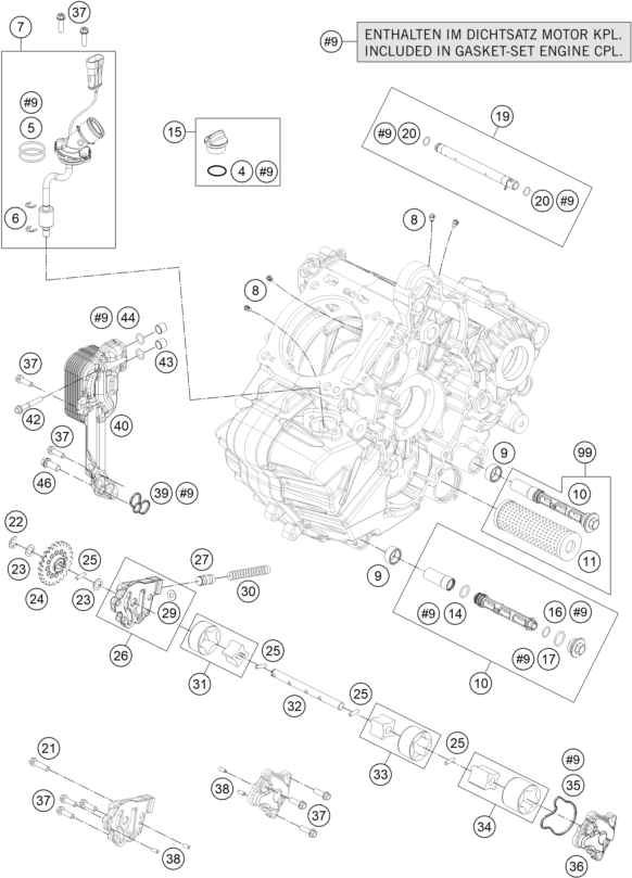 SYSTEME DE LUBRIFICATION POUR 1290 SUPERDUKE R BLACK ABS 14 (EU)