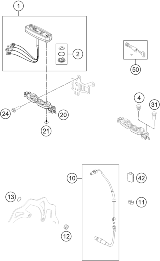 INSTRUMENTS SYSTEME DE VERROUILLAGE POUR FREERIDE 350 2014 (EU)