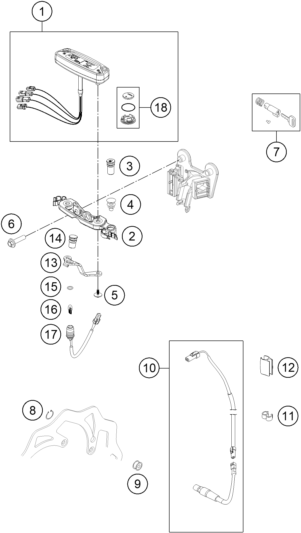 INSTRUMENTS SYSTEME DE VERROUILLAGE POUR FREERIDE 250 R 2014 (EU)