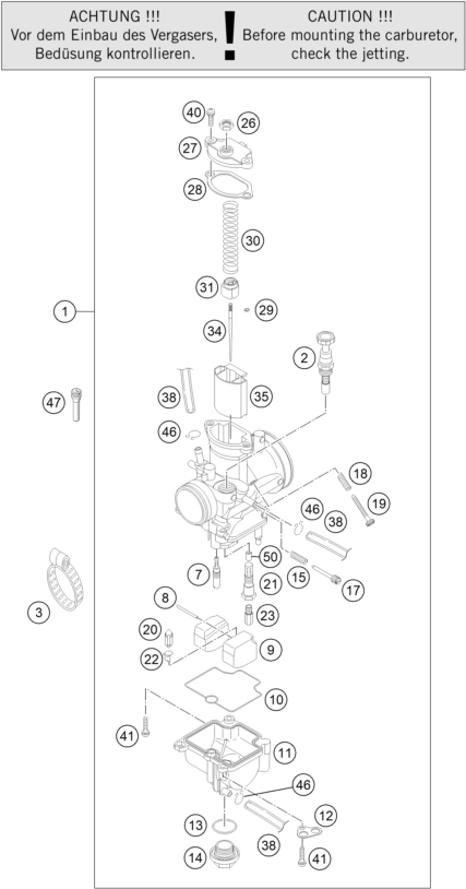 CARBURATEUR POUR FREERIDE 250 R 2015 (EU)