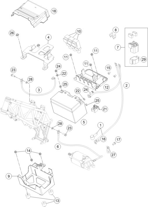 BATTERIE POUR 690 SMC R ABS 2014 EU