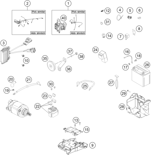 FAISCEAU DE CABLES POUR 350 EXC F 2014 EU