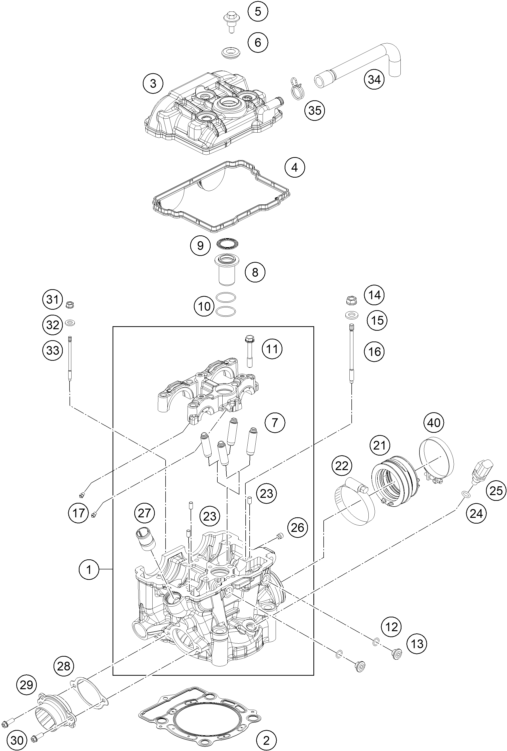 CULASSE POUR 350 EXC-F 2015 (EU)