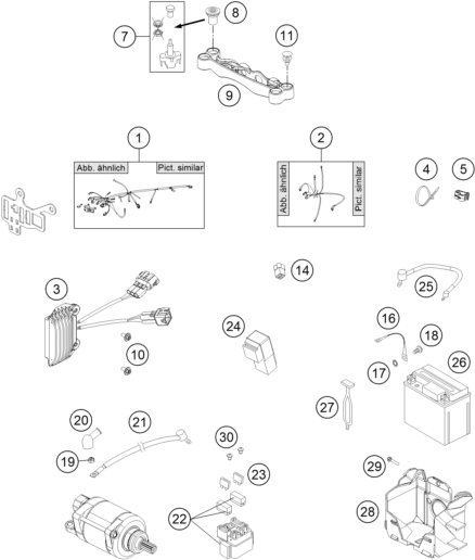 FAISCEAU DE CABLES POUR 450 EXC SIX DAYS 2015 EU