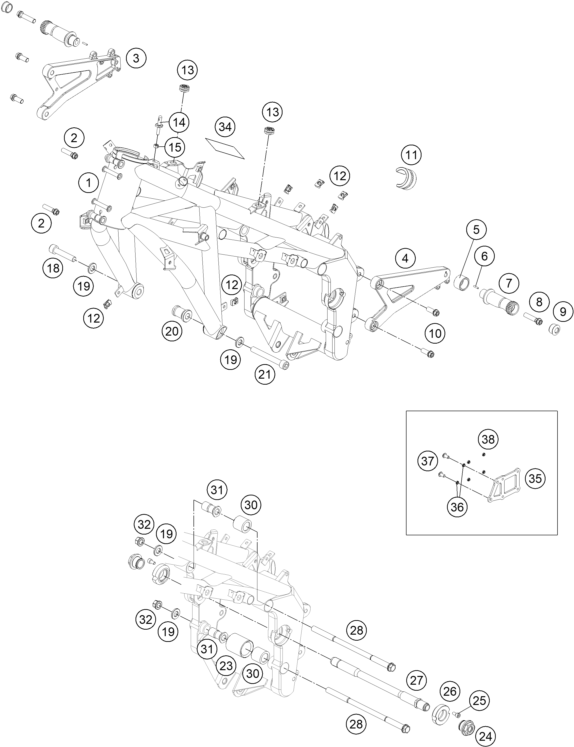 CADRE POUR RC 250 R 2014 (EU)