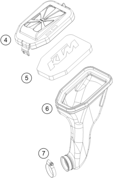 FILTRE A AIR POUR 50 SX MINI 2016 EU