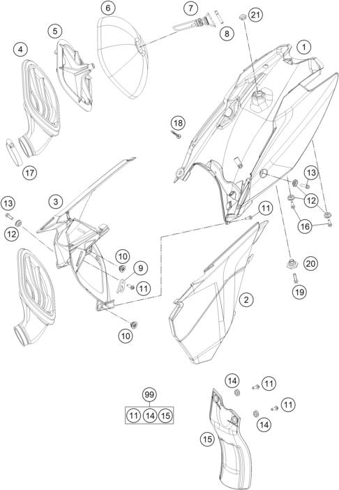 FILTRE A AIR POUR 85 SX 1714 2015 EU