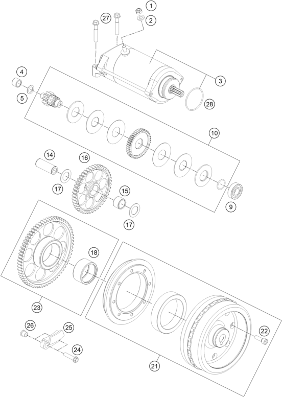 DEMARREUR ELECTRIQUE POUR 1290 SUPER ADVENTURE WH ABS 15 EU