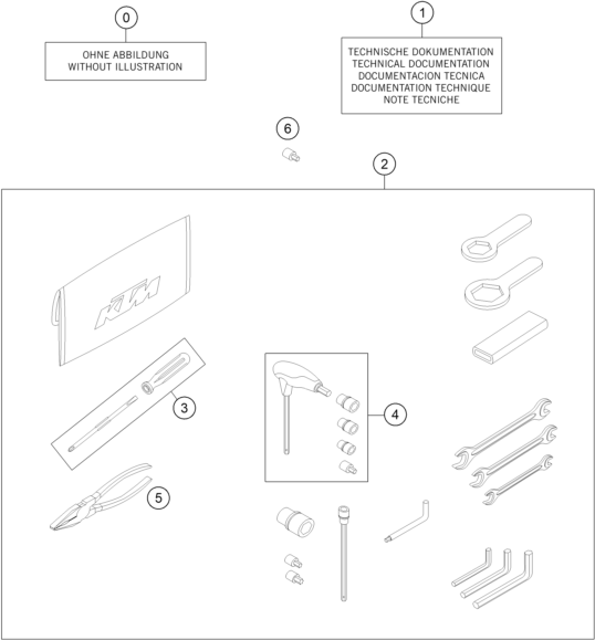 PIECES JOINTES POUR 1050 ADVENTURE ABS 2015 (EU)