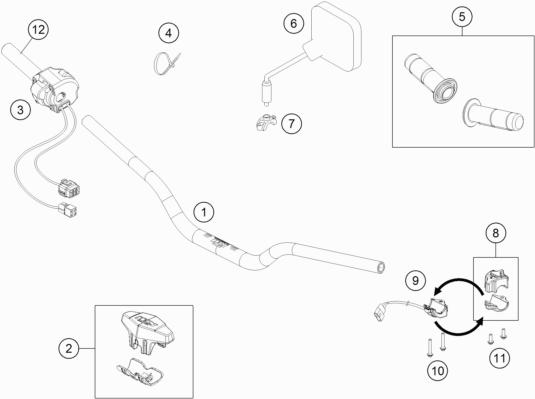 GUIDON ARMATURES POUR FREERIDE E XC 2022 EU