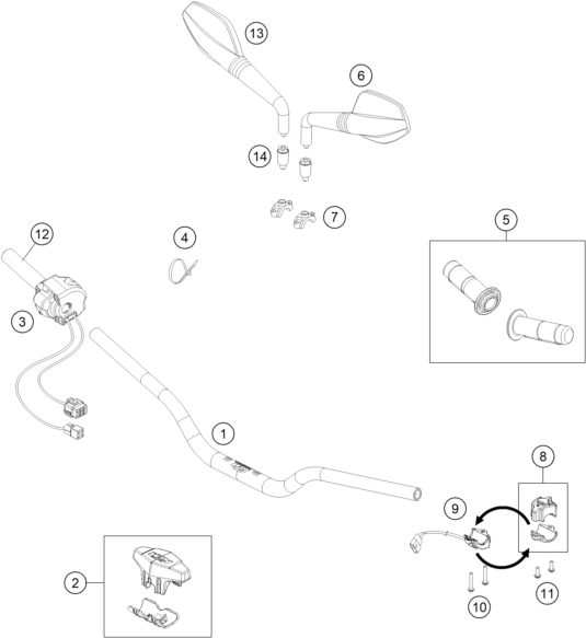 GUIDON ARMATURES POUR FREERIDE E SM 2015 EU
