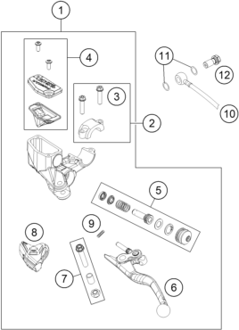 SYSTEME DE FREIN ARRIERE POUR FREERIDE E SX 2014 EU
